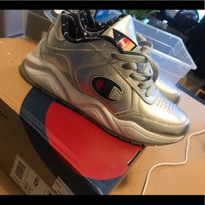 Champion silver sneakers